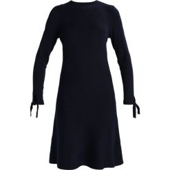Sukienki: Dorothy Perkins LONG SLEEVE TIE Sukienka dzianinowa navy blue
