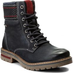 Trapery LASOCKI - WI16-AVILA-01 Granatowy. Niebieskie buty zimowe damskie marki Lasocki, z nubiku. Za 199,99 zł.