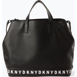 DKNY - Damska torba shopper, czarny. Czarne torby damskie na zakupy DKNY, z napisami, na ramię, bez dodatków. Za 899,95 zł.