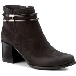 Botki SERGIO BARDI - Firenze FW127271017GM 401. Czarne botki damskie na obcasie marki Sergio Bardi, z nubiku. W wyprzedaży za 259,00 zł.