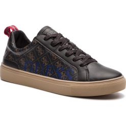 Sneakersy GUESS - FM7LUI FAL12 BROCR. Pomarańczowe sneakersy męskie Guess, na co dzień, z aplikacjami, ze skóry ekologicznej, bez zapięcia. Za 399,00 zł.