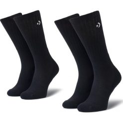 Zestaw 2 par wysokich skarpet męskich CONVERSE - E872B-2020 Czarny. Czarne skarpetki męskie Converse, bez wzorów, z elastanu. Za 45,00 zł.