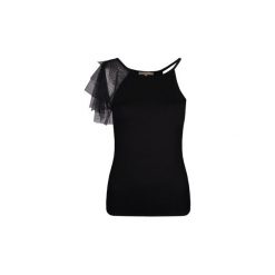 Bluzki Patrizia Pepe 8J0706/A3CK-K103. Czarne bluzki damskie Patrizia Pepe, bez wzorów, bez kołnierzyka, bez rękawów. Za 329,00 zł.