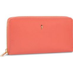 Duży Portfel Damski PUCCINI - Z1962 Coral 6C. Pomarańczowe portfele damskie Puccini, bez wzorów, ze skóry. Za 199,00 zł.