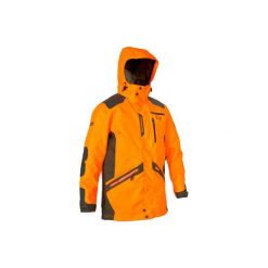 Kurtka myśliwska SUPERTRACK FLUO. Pomarańczowe kurtki męskie marki SOLOGNAC, l, z bawełny. Za 549,99 zł.