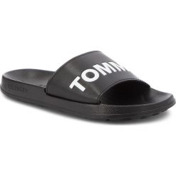 Klapki męskie: Klapki TOMMY JEANS - Slide Sandal EM0EM00105 Black 990