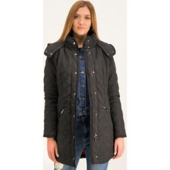Płaszcz przejściowy Desigual Leicester 19WWEWC4. Czarne płaszcze damskie Desigual, bez wzorów. W wyprzedaży za 399,00 zł.