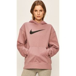 Nike Sportswear - Bluza. Różowe bluzy damskie Nike Sportswear, s, z nadrukiem, z bawełny, bez rękawów, z kapturem. Za 249,90 zł.