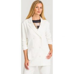 ŻAKIET Armani Exchange. Szare marynarki damskie Armani Exchange, s, z aplikacjami, z materiału. Za 1019,00 zł.