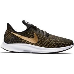 Buty Nike Air Zoom Pegasus 35 W Złoto-Czarne. Żółte buty sportowe damskie Nike, bez wzorów, z meshu, do biegania. Za 374,99 zł.