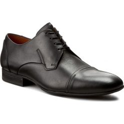 Półbuty GINO ROSSI - Porfirio MPC764-V48-E100-9900-0 99. Czarne buty wizytowe męskie Gino Rossi, bez wzorów, ze skóry, eleganckie, bez zapięcia. W wyprzedaży za 219,00 zł.