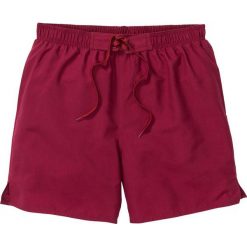 Męskie szorty kąpielowe bonprix bordowy. Czerwone spodnie męskie bonprix, s, bez wzorów. Za 44,99 zł.