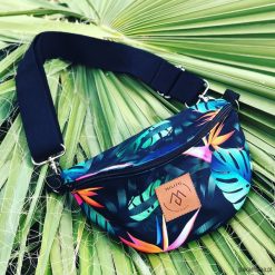 Nerka / torebka Mili Belt Bag L - monstera. Nerki damskie Pakamera, bez wzorów, z tkaniny, bez dodatków. Za 139,00 zł.