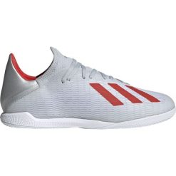 Buty halowe adidas X 19.3 In M F35370. Białe buty sportowe męskie Adidas, ze skóry, bez zapięcia, do piłki nożnej. W wyprzedaży za 339,00 zł.