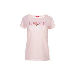 T-shirt damski z krótkim rękawem. T-shirty damskie TXM, z nadrukiem, z bawełny, bez kołnierzyka. Za 9,99 zł.
