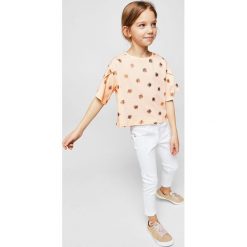 Mango Kids - Top dziecięcy Alovi 110-164 cm. Szare topy damskie marki Mango Kids, z bawełny, z okrągłym kołnierzem. Za 49,90 zł.