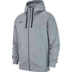Nike Hoodie FZ Fleece Team Club 19 AJ1313-063. Szare bluzy męskie Nike, xxl, bez wzorów, bez kołnierzyka, bez rękawów, bez kaptura. W wyprzedaży za 199,99 zł.