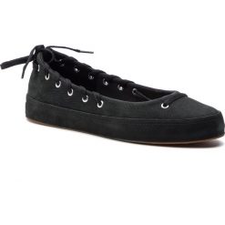 Baleriny CONVERSE - All Star Rina Ox 563506C Black/Black/Silver. Czarne baleriny damskie Converse, bez wzorów, ze skóry, klasyczne, bez obcasa. W wyprzedaży za 199,00 zł.