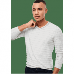 S.Oliver sweter męski 13.912.61.7462 XL kremowy. Białe swetry męskie S.Oliver, s, bez wzorów, bez kołnierzyka, bez kaptura. Za 199,00 zł.