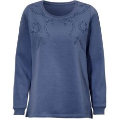 Cellbes Bluza denim blue female niebieski 34/36. Niebieskie bluzy damskie Cellbes, z haftami, z denimu, z długim rękawem, długie, bez kaptura. W wyprzedaży za 95,00 zł.