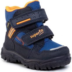 Śniegowce SUPERFIT - GORE-TEX 5-09044-82 M Blau/Orange. Niebieskie śniegowce chłopięce Superfit, bez zapięcia, gore-tex. W wyprzedaży za 219,00 zł.