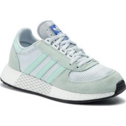 Buty adidas - Marathon Tech G27708 Icemin/Clemin/Blutin. Zielone buty sportowe damskie Adidas, bez wzorów, ze skóry, sportowe. W wyprzedaży za 359,00 zł.