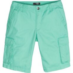 Bermudy męskie: Bermudy bojówki Loose Fit bonprix zielony miętowy
