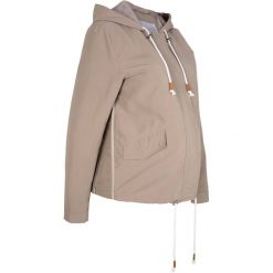 Kurtka ciążowa bonprix migdałowy beżowy. Pomarańczowe kurtki damskie bonprix, bez wzorów, moda ciążowa, bez kaptura. Za 89,99 zł.