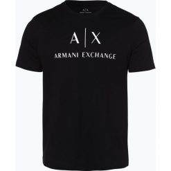 Armani Exchange - T-shirt męski, czarny. Czarne t-shirty męskie z nadrukiem marki Armani Exchange, l, z materiału, z kapturem. Za 139,95 zł.