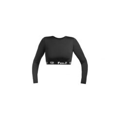 BLUZKA SHORT. Czarne bluzki damskie Feelj!, m, bez wzorów, z dzianiny, bez rękawów, bez kaptura. Za 149,00 zł.