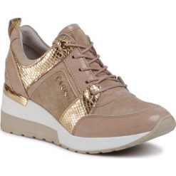 Sneakersy CARINII - B5124 O31-O17-P11-D48. Brązowe półbuty damskie Carinii, bez wzorów, ze skóry, bez obcasa, bez zapięcia. Za 419,00 zł.