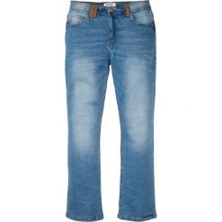 Dżinsy ze stretchem Slim Fit Stretch BOOTCUT bonprix niebieski "stone". Niebieskie jeansy męskie bonprix, m, z aplikacjami, z jeansu. Za 109,99 zł.