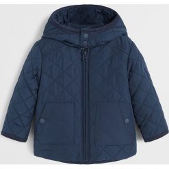 Mango Kids - Kurtka dziecięca (80 - 104) Husky. Niebieskie kurtki chłopięce z bawełny, krótkie. W wyprzedaży za 79,90 zł.