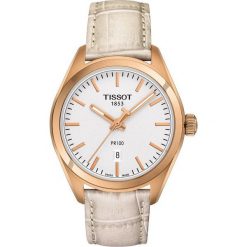 PROMOCJA ZEGAREK TISSOT T- CLASSIC. Białe zegarki męskie marki TISSOT, ze stali. W wyprzedaży za 1100,00 zł.