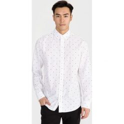 Jack & Jones Aop Koszula Biały. Białe koszule męskie Jack & Jones, l, w grochy, z bawełny, bez kołnierzyka, z długim rękawem. Za 152,95 zł.