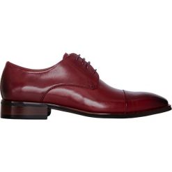 Półbuty męskie BUAN000134. Pomarańczowe buty wizytowe męskie Giacomo Conti, ze skóry, bez zapięcia. Za 499,00 zł.