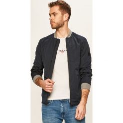 Tom Tailor Denim - Kurtka. Czarne płaszcze męskie TOM TAILOR DENIM, s, bez wzorów, z bawełny, krótkie, bez kaptura. W wyprzedaży za 229,90 zł.
