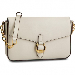 Torebka LAUREN RALPH LAUREN - Bennington 431689092005 Cream. Brązowe listonoszki damskie marki Lauren Ralph Lauren, ze skóry. Za 869,00 zł.