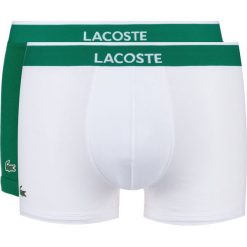 Lacoste 2-pack Bokserki Zielony Biały. Zielone bokserki męskie Lacoste, bez wzorów, z elastanu. Za 137,95 zł.