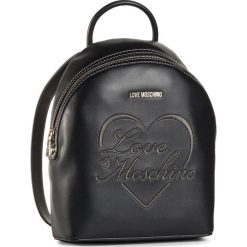 Plecak LOVE MOSCHINO - JC4022PP1BLC0000 Nero. Czarne plecaki damskie Love Moschino, bez wzorów, ze skóry ekologicznej. Za 999,00 zł.