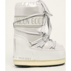 Moon Boot - Śniegowce dziecięce Vinile Met G. Szare śniegowce dziewczęce Moon Boot, z okrągłym noskiem, na sznurówki. Za 329,90 zł.