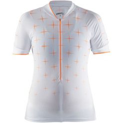 Craft Koszulka Rowerowa Belle Glow White L. Białe topy sportowe damskie Craft, l, bez wzorów, z włókna, bez kołnierzyka, bez rękawów, bez kaptura. W wyprzedaży za 235,00 zł.