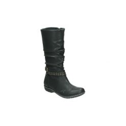 Kozaki Dziecko Kangaroos 484-91. Czarne kozaki dziewczęce KangaROOS. Za 285,60 zł.
