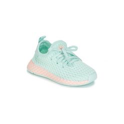 Buty Dziecko adidas DEERUPT RUNNER I. Zielone trampki dziewczęce Adidas, bez wzorów, bez zapięcia. Za 160,30 zł.