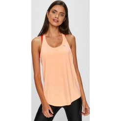 Under Armour - Top. Brązowe topy sportowe damskie marki Under Armour, l, z dzianiny, z okrągłym kołnierzem. Za 99,90 zł.