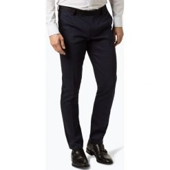 Finshley & Harding London - Męskie spodnie od garnituru modułowego – Hudson, niebieski. Niebieskie spodnie męskie marki Finshley & Harding London, s, bez wzorów, wizytowe. Za 349,95 zł.