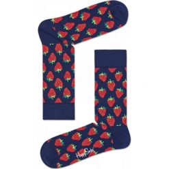 Skarpety Happy Socks (STB01-6000). Szare skarpetki damskie Happy Socks, z bawełny. Za 29,99 zł.