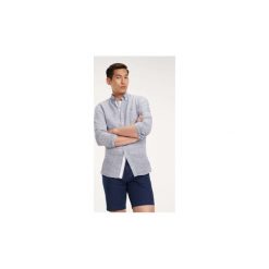 Koszule z długim rękawem Tommy Hilfiger MW0MW09884 SLIM MELANGE LINEN. Niebieskie koszule męskie TOMMY HILFIGER, xl, bez wzorów, bez kołnierzyka, z długim rękawem. Za 343,25 zł.
