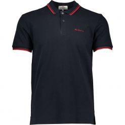 Koszulka polo w kolorze czarnym. Niebieskie koszulki polo marki GALVANNI, l, z okrągłym kołnierzem. W wyprzedaży za 108,95 zł.
