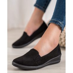 Zamszowe slipony. Trampki i tenisówki damskie SHELOVET, bez wzorów, z zamszu, bez zapięcia. Za 49,00 zł.